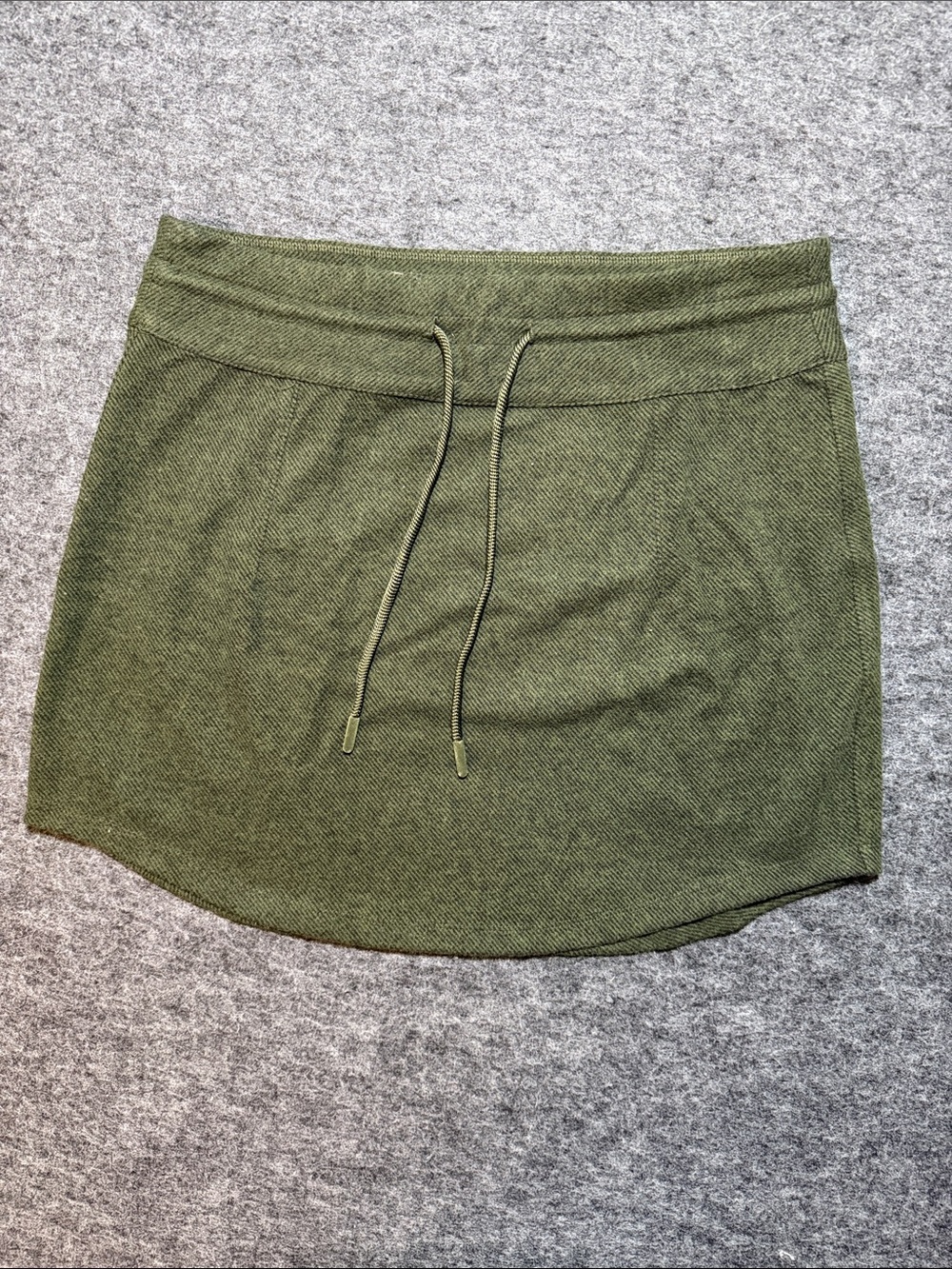 7DIAMONDS Generation Women's Green Mini Skirt Drawstring